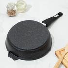 Сковорода Мечта «Гранит Star», d=26 см, съёмная ручка, антипригарное покрытие, литой алюминий, чёрная - Фото 3