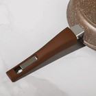 Сковорода «Гранит Brown», d=24 см, антипригарное покрытие, съёмная ручка, цвет МИКС - фото 4299940