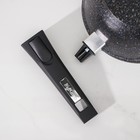 Ковш «Гранит Stаr», 1,7 л, съёмная ручка, стеклянная крышка, антипригарное покрытие, цвет чёрный - фото 4299969