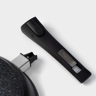 Сковорода Мечта «Гранит Star», d=24 см, съёмная ручка, антипригарное покрытие, литой алюминий, чёрная - Фото 4