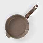 Сковорода «Гранит Brown», d=22 см, антипригарное покрытие, съёмная ручка, цвет МИКС - Фото 2