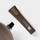 Сковорода «Гранит Brown», d=22 см, антипригарное покрытие, съёмная ручка, цвет МИКС - Фото 3