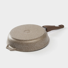 Сковорода «Гранит Brown», d=22 см, антипригарное покрытие, съёмная ручка, цвет МИКС - Фото 4