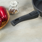 Набор посуды «Гранит Star»: сковорода d=26 см, ковш 1.7 л, кастрюля 5 л, антипригарное покрытие, тёмно-синий - Фото 5