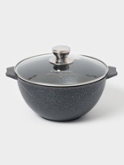 Казан Мечта «Гранит Star», 4 л, литые ручки, антипригарное покрытие, стеклянная крышка, литой алюминий, тёмно-синий - Фото 1