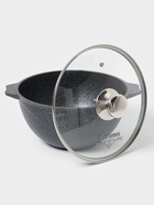 Казан Мечта «Гранит Star», 4 л, литые ручки, антипригарное покрытие, стеклянная крышка, литой алюминий, тёмно-синий - Фото 2