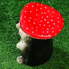 Садовая фигура "Ёжик с грибом", разноцветная, 17 см - Фото 4
