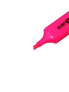 Маркер-текстовыделитель, скошенный наконечник, узел 5 мм, розовый - Фото 4