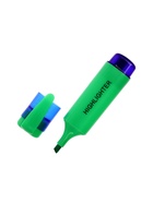 Маркер-текстовыделитель, скошенный наконечник, узел 5 мм, зелёный - Фото 2