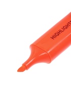 Маркер-текстовыделитель, скошенный наконечник, узел 5 мм, оранжевый (комплект 4 шт) - фото 68884935