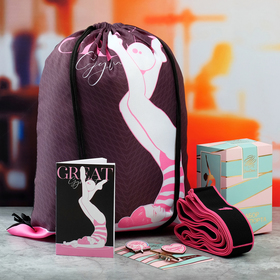 Набор Grace Dance Great: сумка на лямках, набор значков, блокнот, эспандер для растяжки