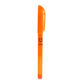 Ручка гелевая, 0.5 мм, стержень чёрный, корпус флуоресцентный, МИКС