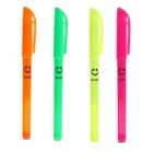 Ручка гелевая, чёрный стержень, узел 0.5 мм, корпус флуоресцентный, МИКС - Фото 2