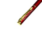 Ручка подарочная, шариковая, в пластиковом футляре, поворотная, "Фрэнсис", бордовый с золотистыми вставками - фото 9503126