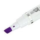 Маркер текстовыделитель наконечник скошенный 4 мм, фиолетовый - Фото 3
