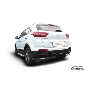 

Защита заднего бампера "уголки" Arbori d42 HYUNDAI Creta 4WD 2016-