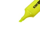 Маркер текстовыделитель, наконечник скошенный, 5 мм, жёлтый - Фото 6