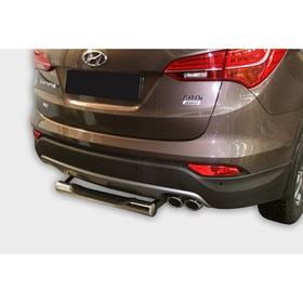 

Защита задняя ступень d76, Hyundai Santa Fe 2013-2016, HYSF.77.1631
