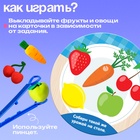 Набор для сортировки «Вкусная тарелка», по методике Монтессори, 20 заданий, 3+ - Фото 2