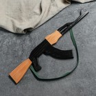 Сувенирное деревянное оружие "Автомат 47", 75 х 25 см, массив черешни - фото 8952353