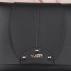 Сумка женская, отдел на клапане, наружный карман, длинный ремень, цвет чёрный - Фото 4