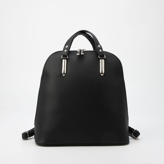 Сумка-рюкзак, отдел на молнии, наружный карман, цвет чёрный - Фото 1