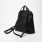 Сумка-рюкзак, отдел на молнии, наружный карман, цвет чёрный - Фото 3