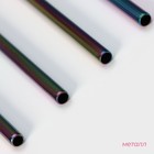 Набор металлических трубочек с ёршиком Color, 21 см, 4 шт - фото 9787833