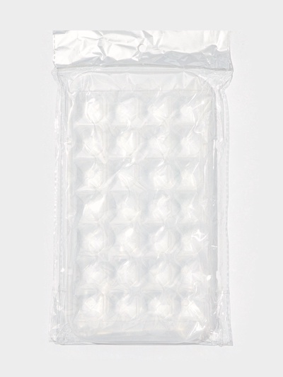Форма для льда «Сапфир», 28 ячеек, 24×12.7×2 см, прозрачная