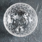 Конфетница стеклянная с крышкой «Сирена», 12×12×14 см - Фото 3