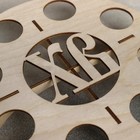 Подставка для яиц пасхальная Доляна «ХВ», 8 ячеек, 21×4 см, дерево - Фото 4