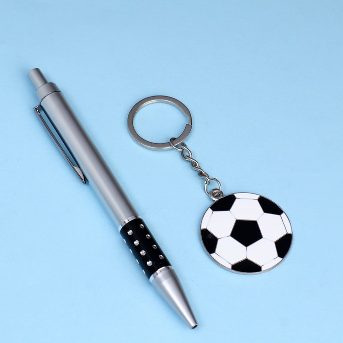 Набор подарочный 2в1 (ручка, брелок футбольный мяч) - фото 1908227325
