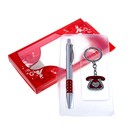 Набор подарочный 2в1: ручка, брелок "Телефон", цвет красный - Фото 1