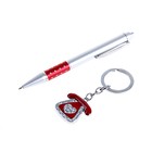 Набор подарочный 2в1: ручка, брелок "Телефон", цвет красный - Фото 2