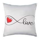 Постельное бельё евро «Этель» Mr&Mrs, мако-сатин - Фото 8