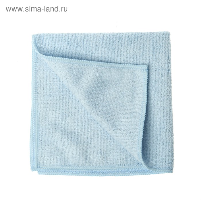 Салфетка универсальная микроволоконная 36x36 см, 190 гр/м², синяя - Фото 1