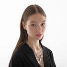 Кулон «Цепь» замок-карабин, цвет серебро, 50 см - Фото 3