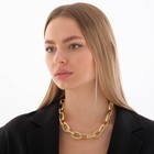 Колье «Цепь» объёмные овалы, цвет золото, L=45 см - Фото 1