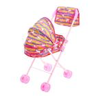 Коляска для кукол с сумкой «Модная» универсальная, металлический каркас - Фото 3