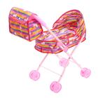 Коляска для кукол с сумкой «Модная» универсальная, металлический каркас - Фото 4