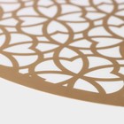 Салфетка сервировочная на стол «Шарм», 38×38 см, цвет металлик коричневый - Фото 3