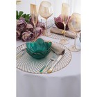 Салфетка сервировочная на стол «Гипноз», d=38 см, цвет металлик коричневый - Фото 7