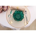 Салфетка сервировочная на стол «Гипноз», d=38 см, цвет металлик коричневый - Фото 8