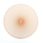 Салфетка сервировочная на стол «Гипноз», d=38 см, цвет металлик коричневый - Фото 6