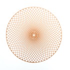 Салфетка сервировочная на стол «Гипноз», d=38 см, цвет металлик коричневый - Фото 6