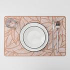 Салфетка сервировочная на стол «Листья», 43×28 см, бронзовая - Фото 2