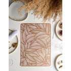 Салфетка сервировочная на стол «Листья», 43×28 см, бронзовая - Фото 5
