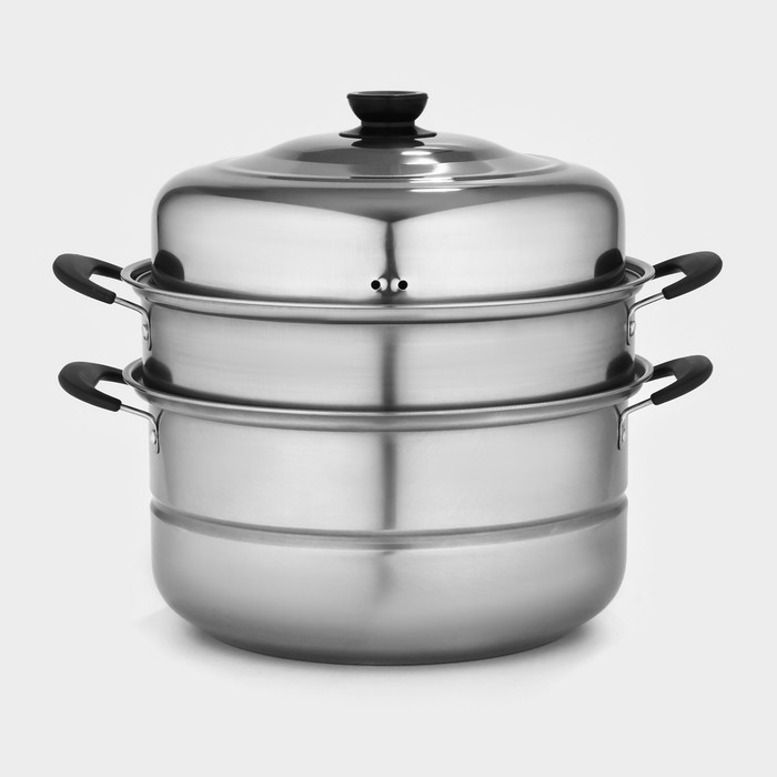 Пароварка «Дари», d=26 см, 2 уровня, нержавеющая сталь - Фото 1