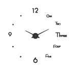 Часы настенные интерьерные, 3d «Аба», плавный ход, наклейка, большие, d-70 см - Фото 1