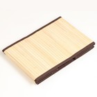Короб складной для хранения, 28х38 см Н 23 см, бамбук, подкладка, ткань, микс - Фото 5